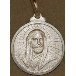 Iran Islam Shia Prophet Muhammad & Imam Ali Images Hallow SOLID Sterling Silver 925 Necklace Pendant