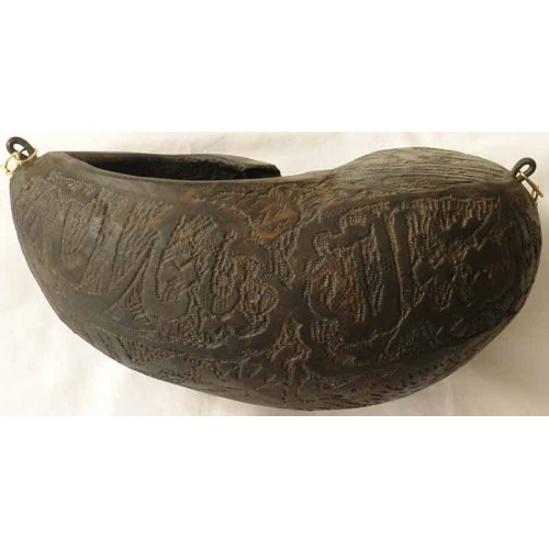 Iran Islam Shia followers of Imam Ali Dervish Sufi Hand-Made Wooden Kashkul Bowl With Nice Carved Calligraphy of the Holy Names Iran Islam Shia followers of Imam Ali Dervish Sufi Hand-Made Wooden Kashkul Bowl With Nice Carved Calligraphy of the Holy Names