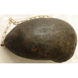 Iran Islam Shia followers of Imam Ali Dervish Sufi Hand-Made Wooden Kashkul Bowl