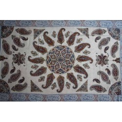 Iran Isfahan Jewish Handmade Hebrew Ghalamkar Tablecloth