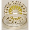 Iran Natural Yellow Agate Aqeeq Aqiq Silver 900 Lady's Ring