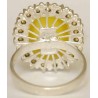 Iran Natural Yellow Agate Aqeeq Aqiq Silver 900 Lady's Ring
