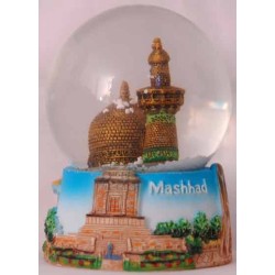 Iran Islam Shia Mashhad Imam Reza Holy Shrine with Hand-Painted 3D Thick Pictures Desk / Table Decoration Water Ball