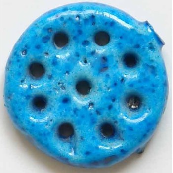 Iran Persian Mysterious Sciences Charm Talisman Blue-Turquoise Ceramic KHARMOHREH