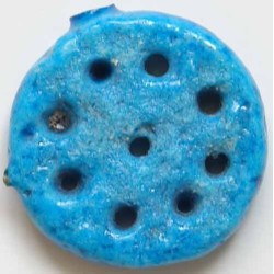 Iran Persian Mysterious Sciences Charm Talisman Blue-Turquoise Ceramic KHARMOHREH
