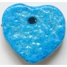 Iran Persian Mysterious Sciences Charm Talisman Heart Shape Blue-Turquoise Ceramic KHARMOHREH