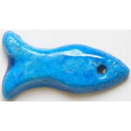 Iran Persian Mysterious Sciences Charm Talisman Fish Shape Blue-Turquoise Ceramic KHARMOHREH Iran Persian Mysterious Sciences Charm Talisman Fish Shape Blue-Turquoise Ceramic KHARMOHREH