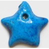 Iran Persian Mysterious Sciences Charm Talisman Star Shape Blue-Turquoise Ceramic KHARMOHREH