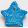 Iran Persian Mysterious Sciences Charm Talisman Star Shape Blue-Turquoise Ceramic KHARMOHREH