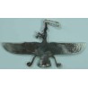 IRAN Persia Silver 900 Zoroastrian Farvahar Wing Necklace Pendant