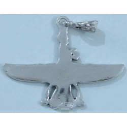IRAN Persia Silver 900 Zoroastrian Farvahar Wing Necklace Pendant