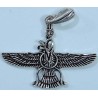 IRAN Persia Silver 900 Zoroastrian Farvahar Wing Necklace Pendant