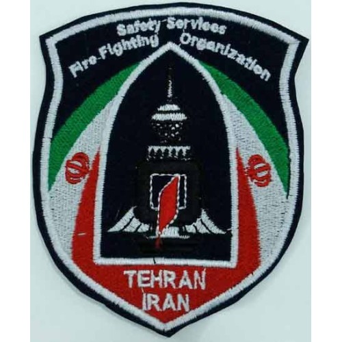 Iran Tehran Safety Services & Fire-Fighting Organization Embroidered Cloth Patch