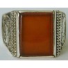 IRAN Persia Shah Pahlavi Lion & Sun Shiro Khorshid Natural Agate Aqeeq Aqiq Akik Silver 925 Ring