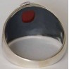 IRAN Persia Shah Pahlavi Lion & Sun Shiro Khorshid & Zoroastrian Farvahar Wing Agate Silver 925 Ring