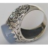 Iran Islam Shia Imam Ali Name Natural Blue Yamani Yemeni Agate Aqeeq Aqiq Sterling Silver 925 Ring