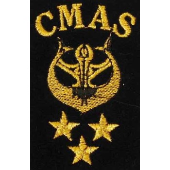 Iran CMAS Military Navy 3 Star Diver Deep Sea Diving Scuba Embroidered Patch