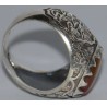 Iran Islam Shia Imam Ali Name Natural Yamani Yemeni Agate Aqeeq Aqiq Sterling Silver 925 Ring