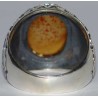 Iran Islam Shia Imam Ali Name Natural Yamani Yemeni Agate Aqeeq Aqiq Sterling Silver 925 Ring