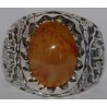 Iran Islam Shia Imam Ali Name Natural Yamani Yemeni Agate Aqeeq Aqiq Sterling Silver 925 Ring