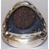 Iran Islam Shia Natural Hadid Sini Hadid Hadeed Chini with the 7 Jalaleh Dua Engraved on all sides Silver 925 Ring