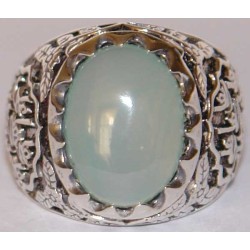 Iran Islam Shia Imam Ali Name Natural Agate Aqeeq Aqiq Sterling Silver 925 Ring