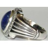 Iran Islam Shia Natural Imported Lajward ( Lapis Lazuli ) Gemstone of Afghanistan Sterling Silver 925 Ring