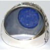 Iran Islam Shia Imam ALI Name Natural Lajward ( Lapis Lazuli ) Gemstone Sterling Silver 925 Ring
