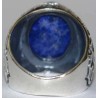 Iran Islam Shia Imam ALI Name Natural Lajward ( Lapis Lazuli ) Gemstone Sterling Silver 925 Ring