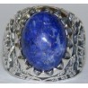 Iran Islam Shia Imam ALI Name Natural Lajward ( Lapis Lazuli ) Gemstone Sterling Silver 925 Ring