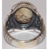 Iran Persian Natural Neyshabur Firoozeh Shajar Turquoise Sterling Silver 925 Ring