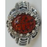 Iran Islam Shia SALAWAT Blessing to Prophet & Ahlu-l Bait Natural Agate Aqeeq Aqiq Silver 925 Ring