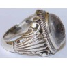 Iran Islam Shia "Wilayat of Ali is Fortress of Tawhid" Engraved on Natural Dur-e Najaf Sterling Silver 925 Ring