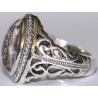 Iran Islam Shia "Wilayat of Ali is Fortress of Tawhid" Engraved on Natural Dur-e Najaf Sterling Silver 925 Ring
