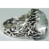 Iran Islam Shia "Wilayat of Ali is Fortress of Tawhid" Engraved on Natural Dur-e Najaf Sterling Silver 925 Ring
