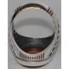 Iran Islam Shia ZIKR-o ALI IBADAH Engraved on Natural Yellow Agate Sterling Silver 925 Ring