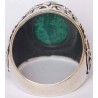 Iran Islam Shia Imam Ali Name Natural Malachite Gemstone Sterling Silver 925 Ring