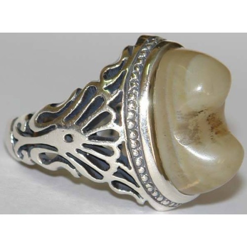 Iran Natural Eye Agate Aqeeq Aqiq Akik Protection Gemstone Sterling Silver 925 Ring Iran Natural Eye Agate Aqeeq Aqiq Akik Protection Gemstone Sterling Silver 925 Ring