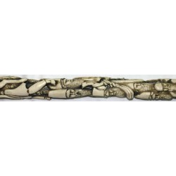 Iran Islam Shia Muslim Sufi Dervish Darvesh Walking Stick with nice characters all around