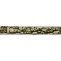 Iran Islam Shia Muslim Sufi Dervish Darvesh Walking Stick with nice characters all around