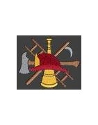Fire-Fighting FF Fire Fighter Patch & Badge