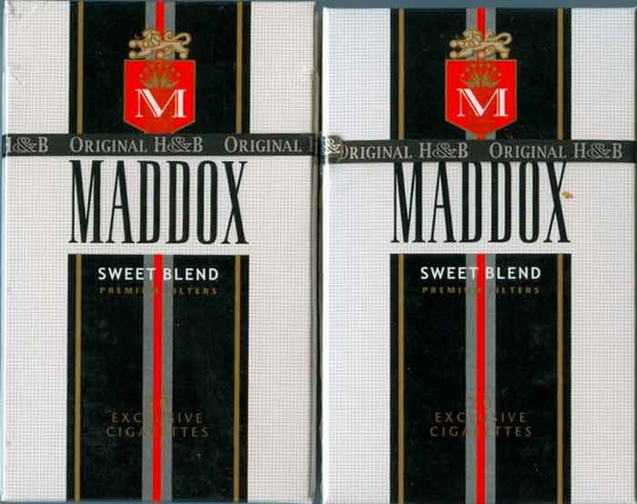 Netherlands Holland Dutch MADDOX Unopened Full Cigarette Pack