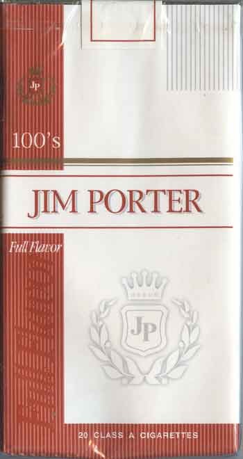 Uruguay Jim Porter JP Full Flavor 100's Unopened Full Cigarette Pack