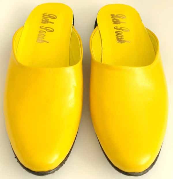 Iran Islam Tewlver Shia Imami Clergic Rohani Akhund Mulla Naalain ( Shoes ) in Yellow Color