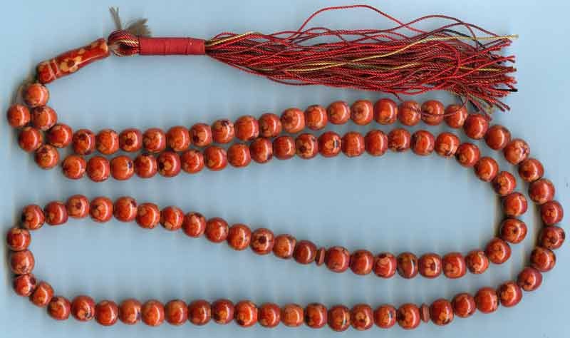 Iran Islam Shia Coloured Wooden Prayer Beads Misbaha Subha Tasbih