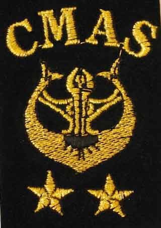 Iran CMAS Military Navy 2 Star Diver Deep Sea Diving Scuba Embroidered Patch