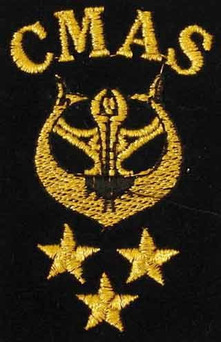 Iran CMAS Military Navy 3 Star Diver Deep Sea Diving Scuba Embroidered Patch