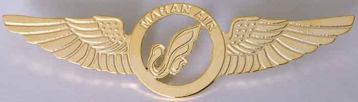 Iran MAHAN Air Airlines Pilots Metal Wing