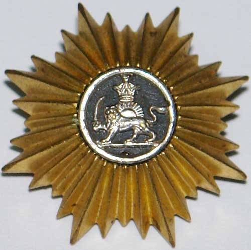 Iran Persia Shah Pahlavi Military Army Uniform Lion & Sun ( Shiro Khorshid ) Taj Crown Shoulder Rank Swedish Button