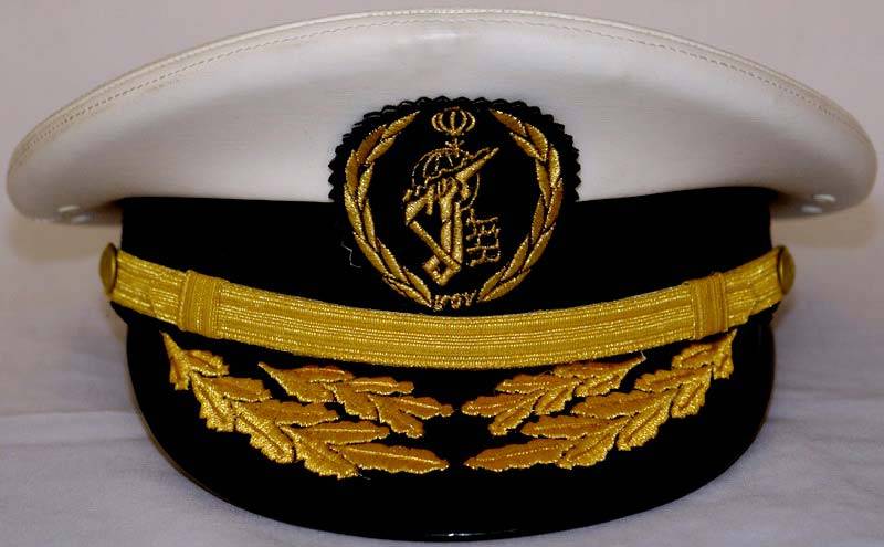 Iran Sepah Pasdaran IRGC Military Navy Admirals Visor Cap Hat